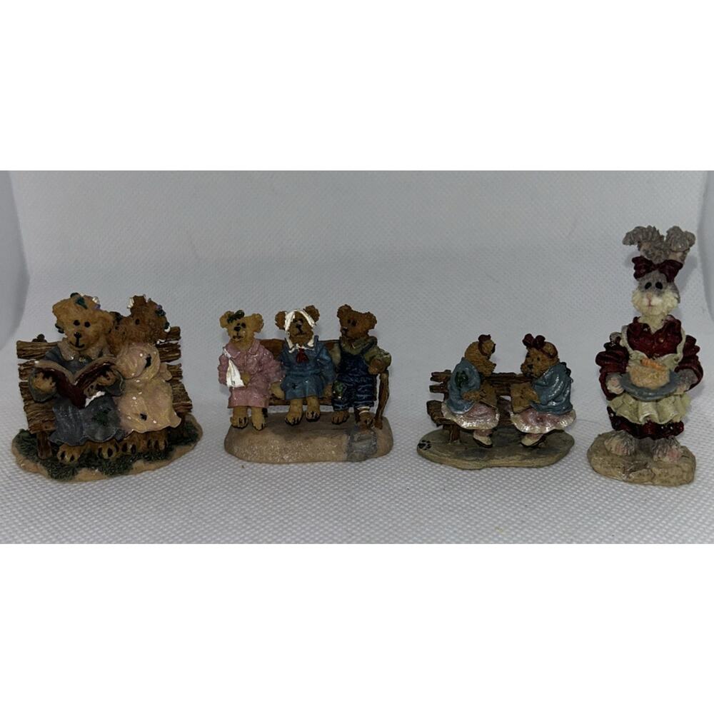 LOT FOUR Small Mini Boyds Bears Figurines -2000